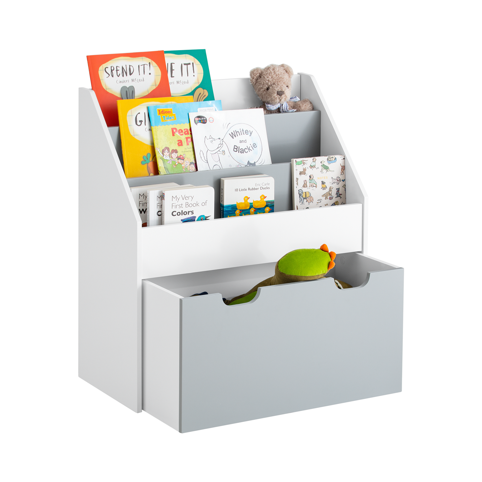 Children Kids Bookcase Book Shelf Storage Display Rack Organizer Holder,KMB17-HG